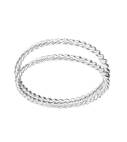 Twist Ring 925 Silber