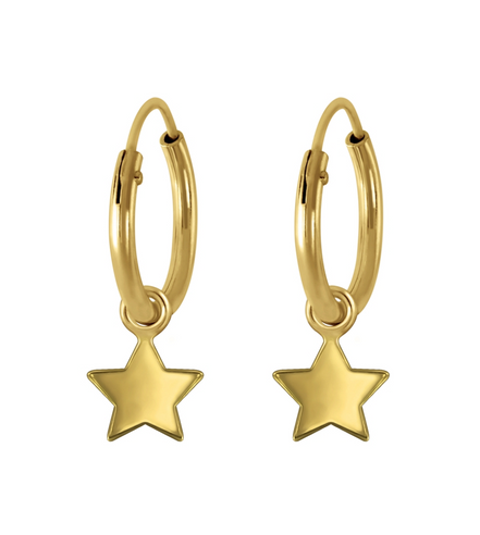 Stern Kreolen 925 Silber