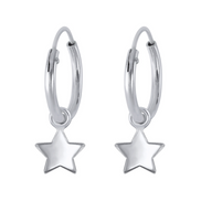 Stern Kreolen 925 Silber