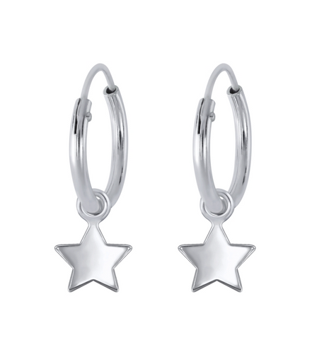 Stern Kreolen 925 Silber