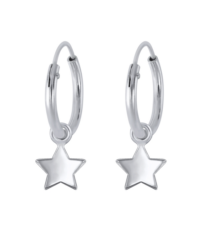 Stern Kreolen 925 Silber