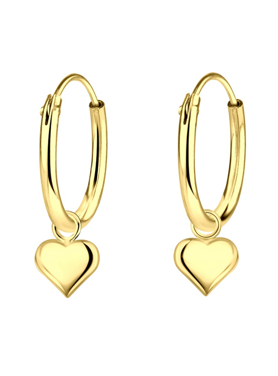 Herz Kreolen 925 Silber