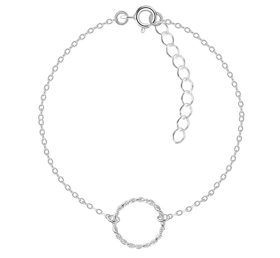 Kreis Armband 925 Silber