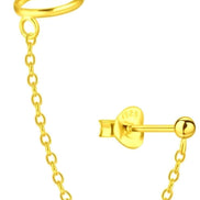 Kugel Ohrstecker 925 Silber mit Klemme