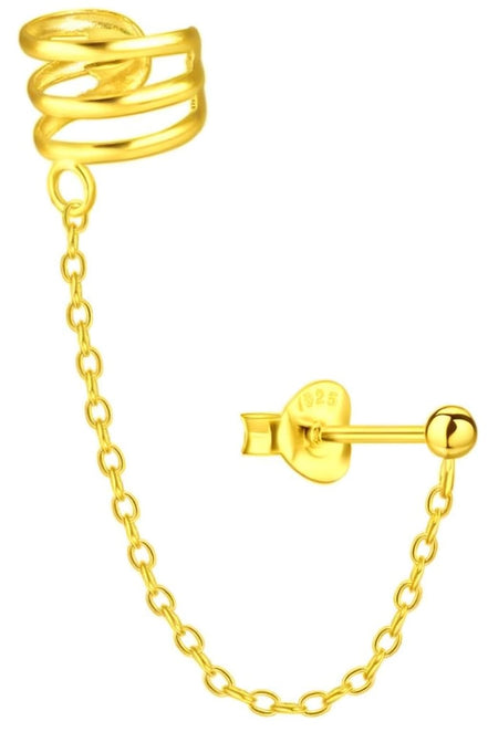 Kugel Ohrstecker 925 Silber mit Klemme