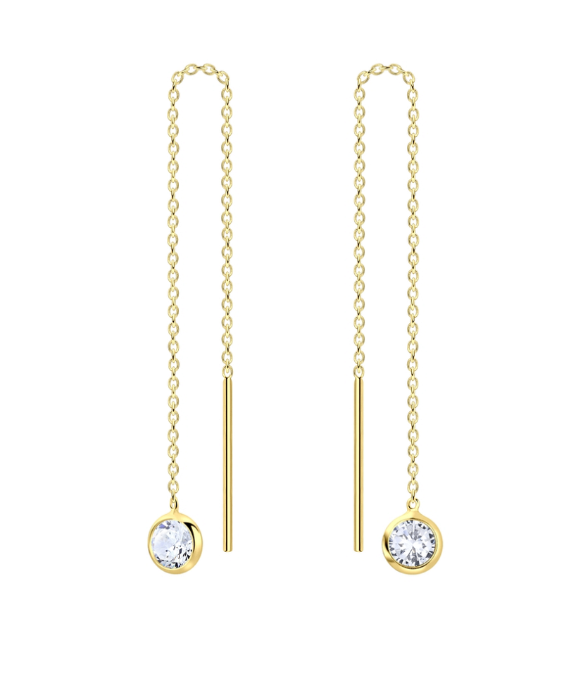 Ohrhänger 925 Silber Zirkonia