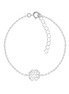 Kleeblatt Armband 925 Silber