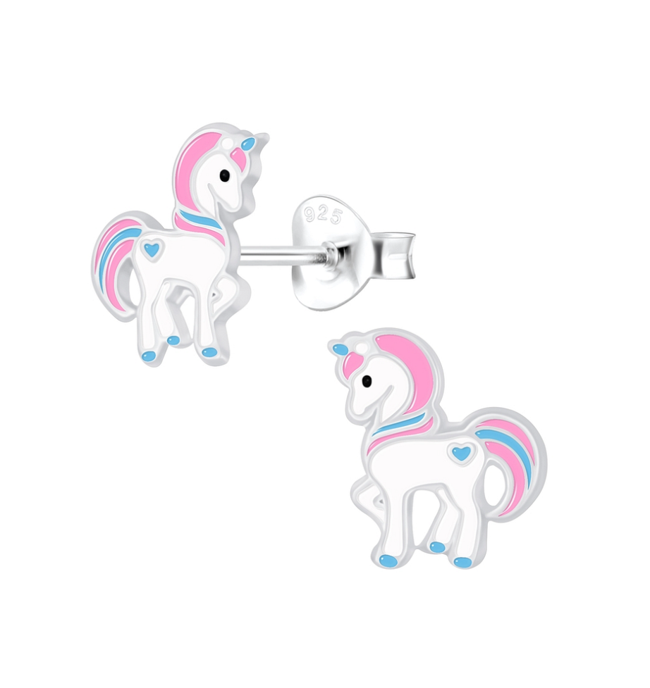 Einhorn Ohrstecker 925 Silber