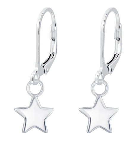Stern Ohrringe 925 Silber