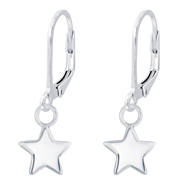 Stern Ohrringe 925 Silber