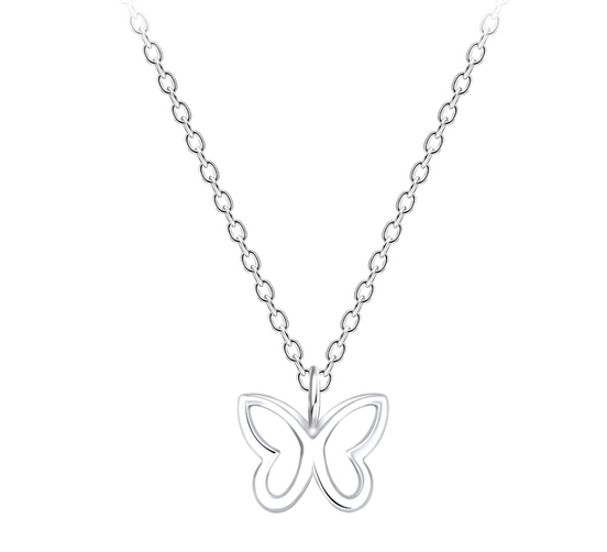 Schmetterling Halskette 925 Silber