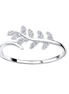 Zweig Ring 925 Silber Zirkonia
