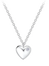 Herz Halskette 925 Silber Zirkonia