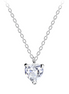 Herz Halskette 925 Silber mit Zirkonia