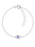 Evil Eye Armband 925 Silber mit Zirkonia