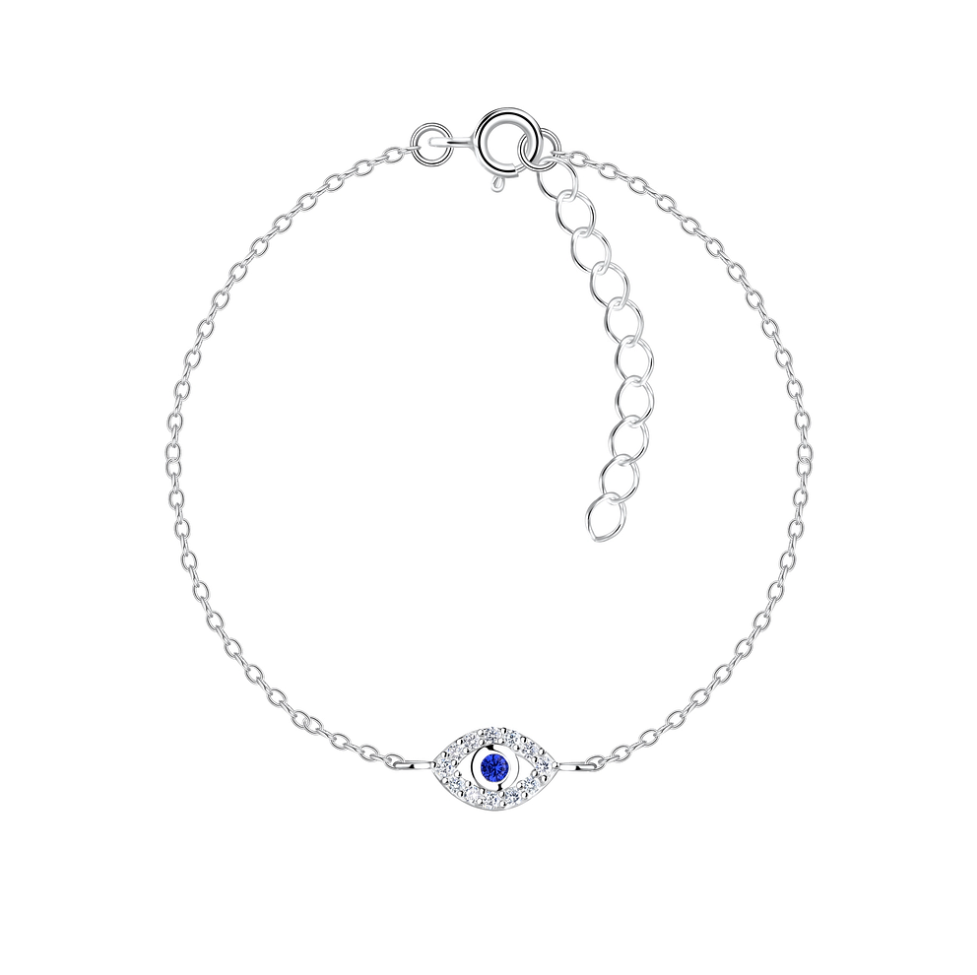 Evil Eye Armband 925 Silber mit Zirkonia