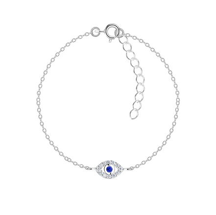 Evil Eye Armband 925 Silber mit Zirkonia
