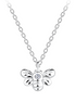 Bienen Halskette 925 Silber mit Zirkonia