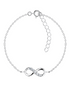 Infinity Armband 925 Silber mit Zirkonia
