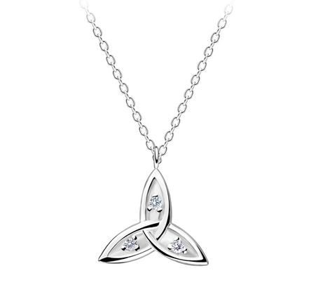 Celtic Halskette 925 Silber mit Zirkonia