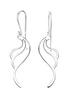 Wellen Ohrhänger 925 Silber