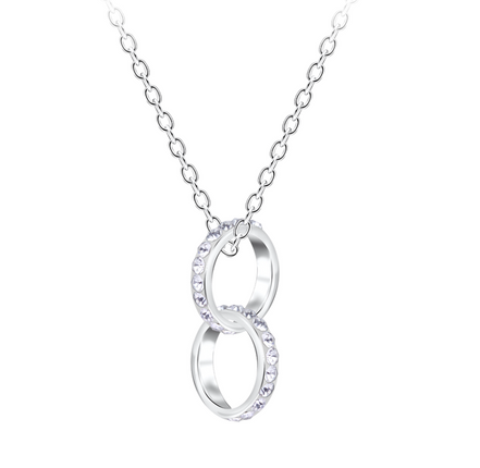 Kreis Halskette 925 Silber