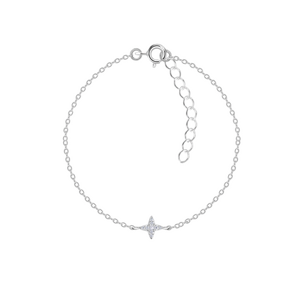 Stern Armband 925 Silber mit Zirkonia