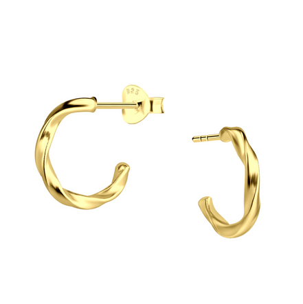 Ohrstecker 925 Silber goldig