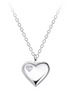 Herz Halskette 925 Silber Zirkonia