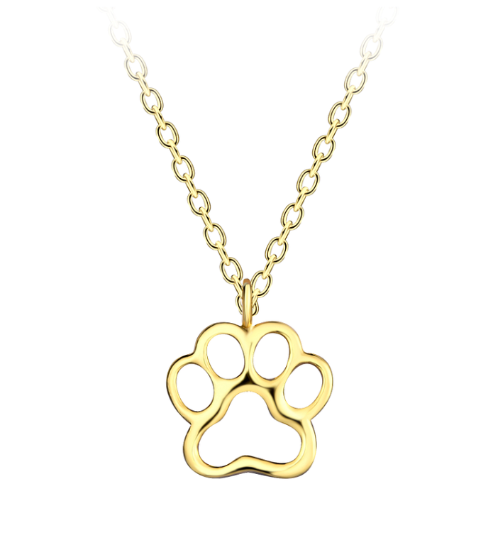 Pfoten Halskette 925 Silber