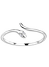 Schlangen Ring 925 Silber Zirkonia
