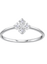 Blumen Ring 925 Silber Zirkonia