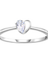 Herz Ring 925 Silber Zirkonia