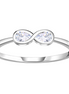 Infinity Ring 925 Silber Zirkonia